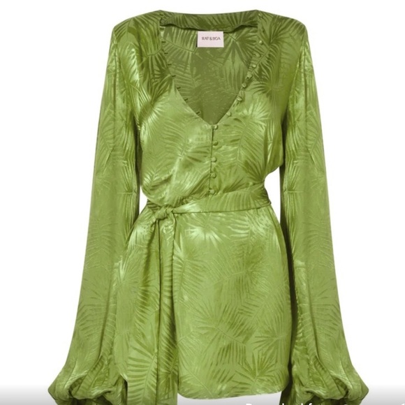 Rat & Boa Harlequin Dress Cypress - Picture 1 of 5